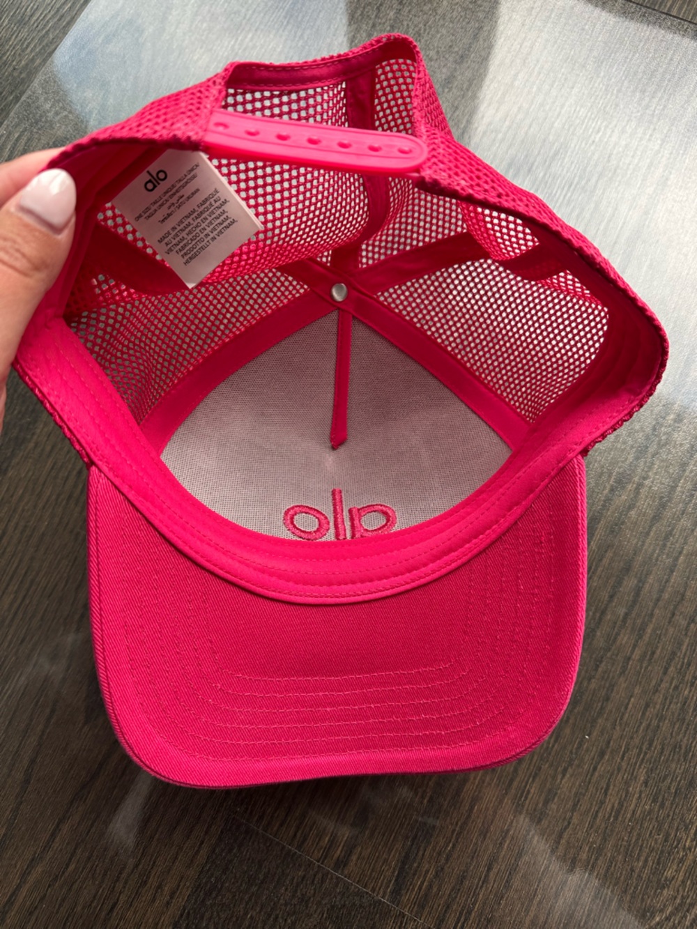 Alo District Trucker Hat - Pink Summer Crush🩷 - Picture 7 of 10